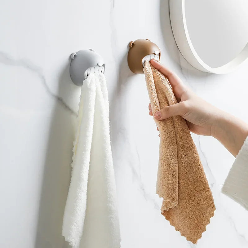 Porte-Serviette Mural En Forme D'Ours Pour Salle De Bain