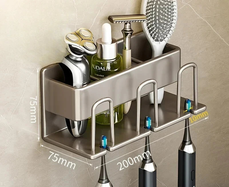 Porte-Brosse À Dents Électrique Mural Multifonction Avec Rangement