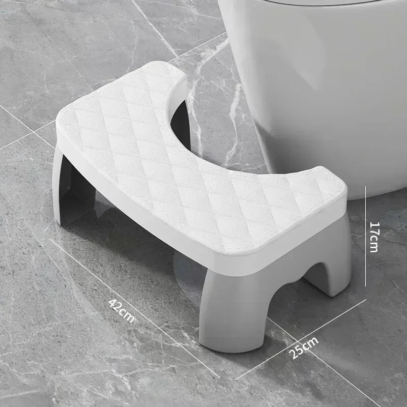 Tabouret Pour Toilette Réglable Ergonomique Avec Coussin Matelassé