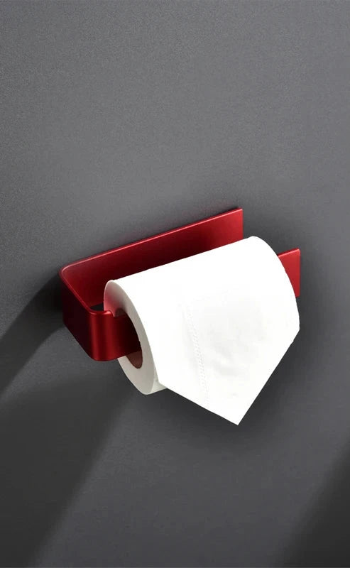 Kit Accessoires Salle De Bain Rouge Métallique