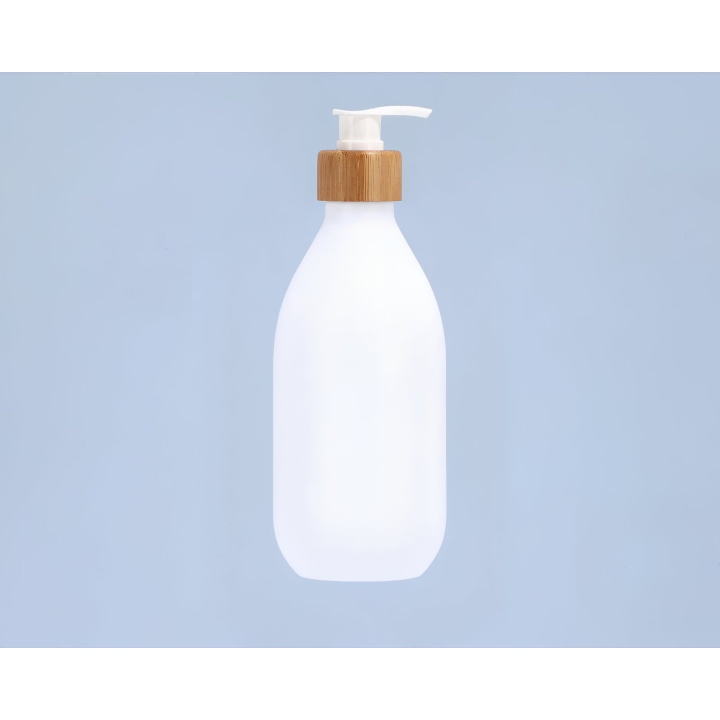 Distributeur de Shampooing et Gel Douche avec Pompe en Bambou