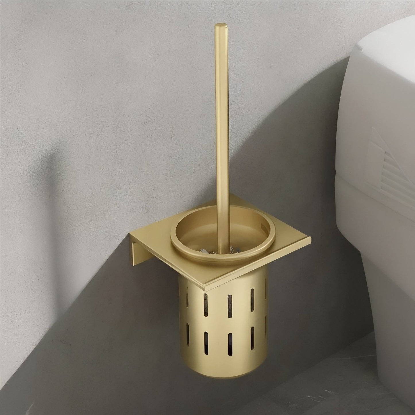 Brosse De Toilette Murale En Acier Inoxydable Chic