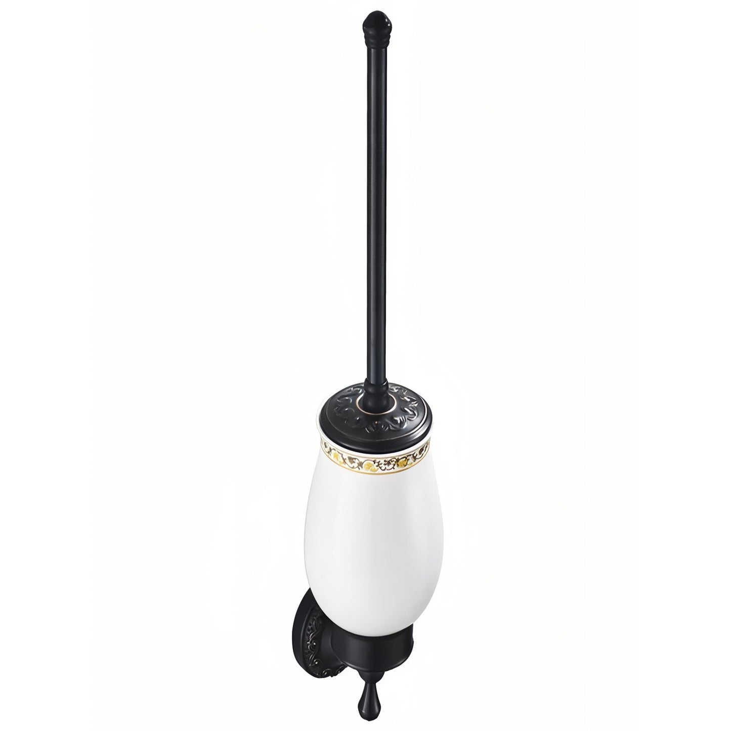 Brosse De Toilette Murale En Céramique Et Métal