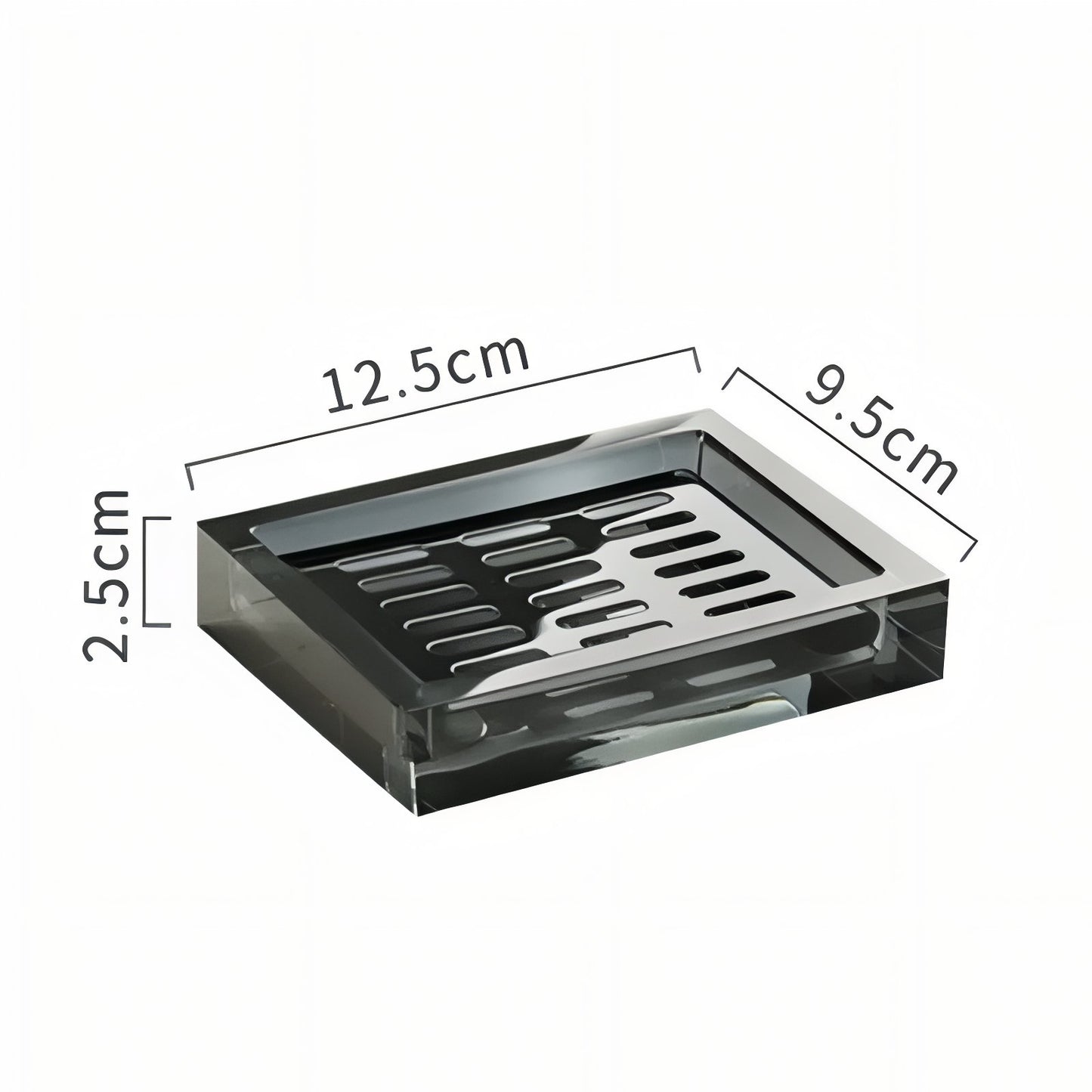 Accessoires De Salle De Bain Luxe En Cristal Noir Et Reflets Brillants