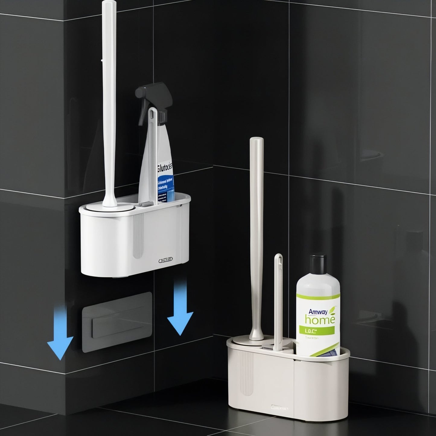 Brosse De Toilette Avec Support Amovible Pour Accessoires
