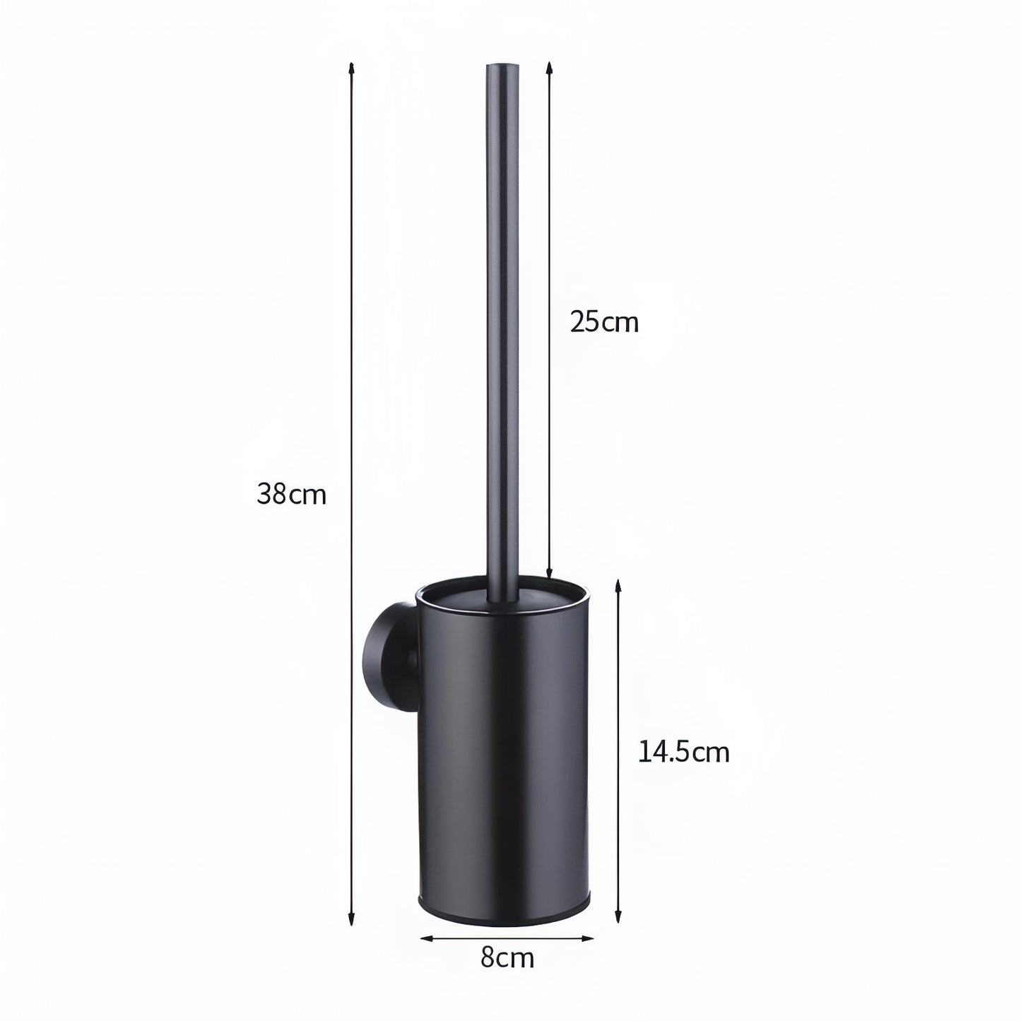 Brosse De Toilette Mural En Acier Inoxydable