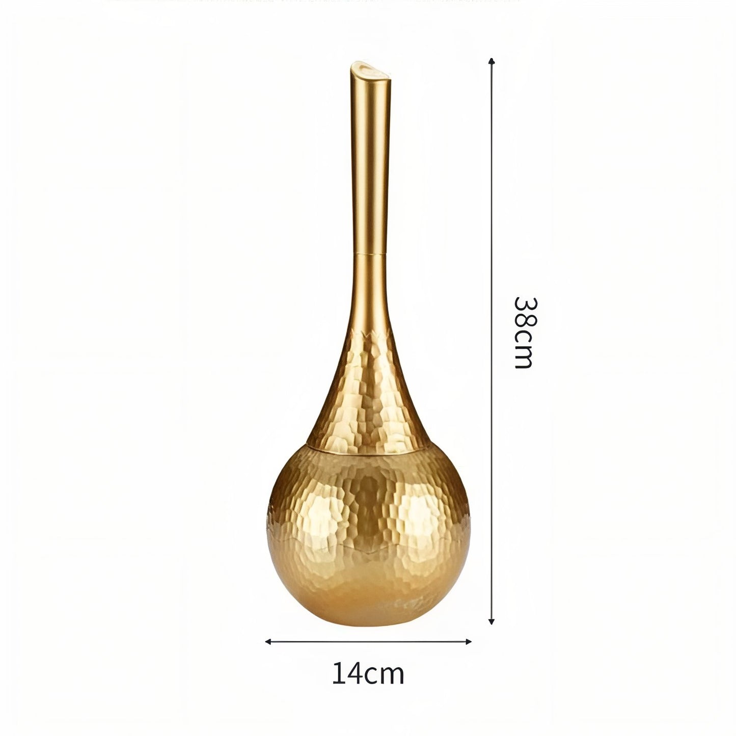 Brosse De Toilette Originale Avec Poignée Design Et Finition Métallique