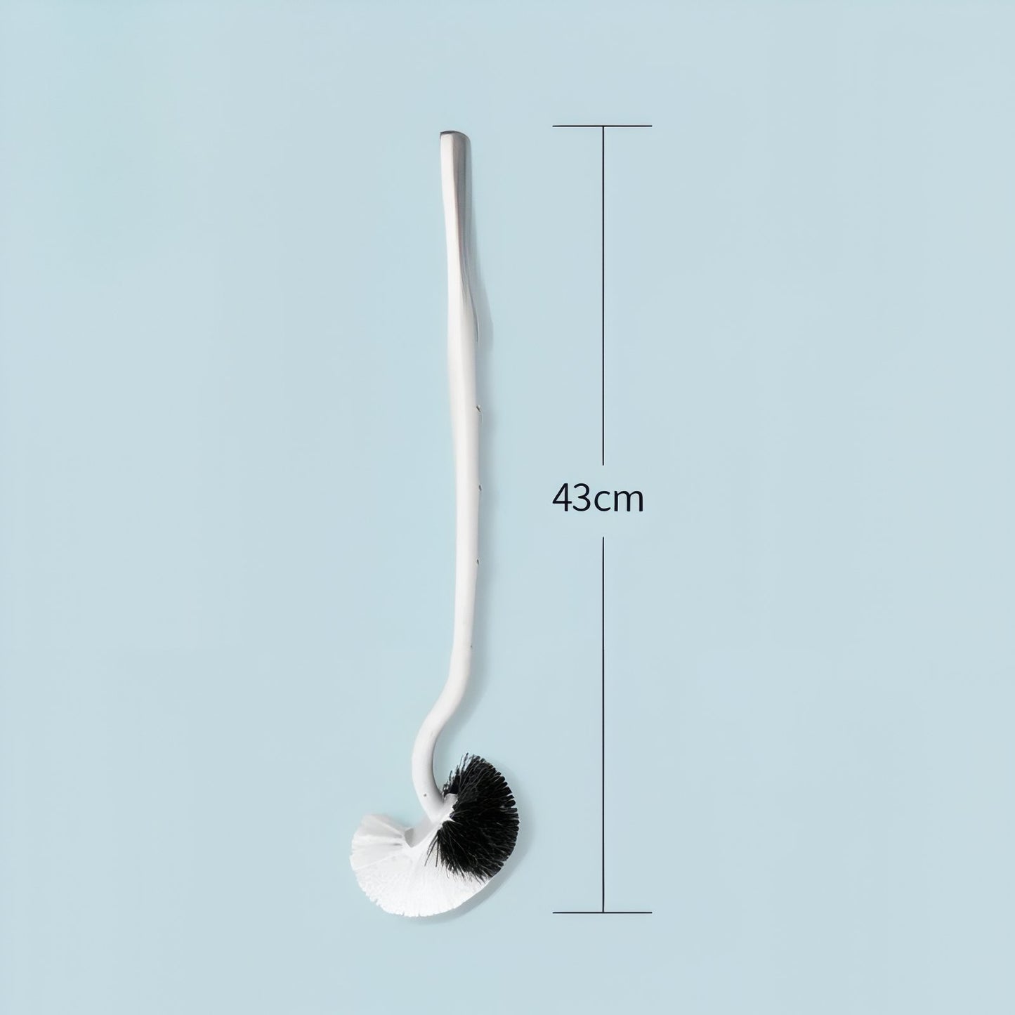 Brosse De Toilette Murale Avec Poignée Flexible Et Support Adhésif
