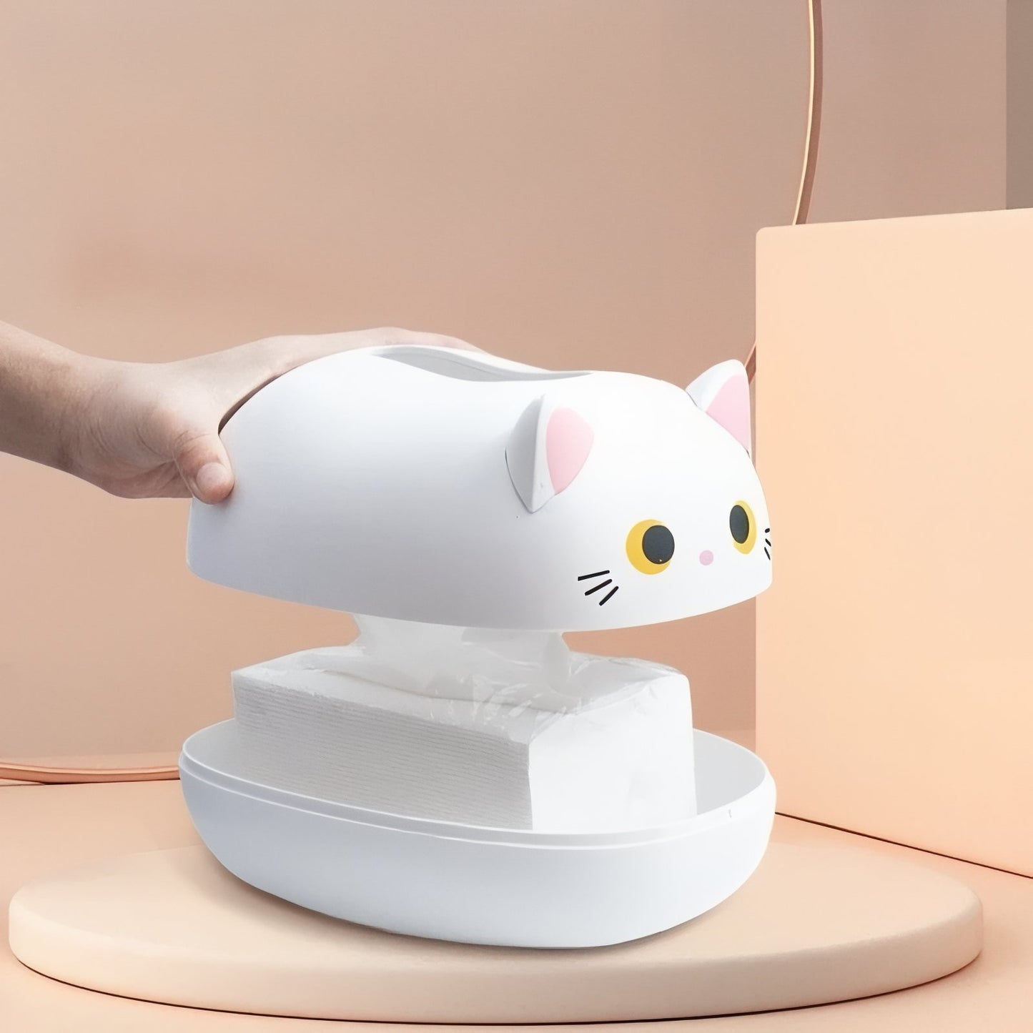 Boîte À Mouchoirs En Forme De Chat