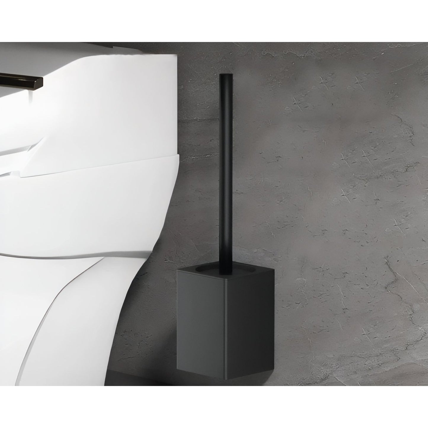 Brosse De Toilette Murale En Acier Inoxydable Carré