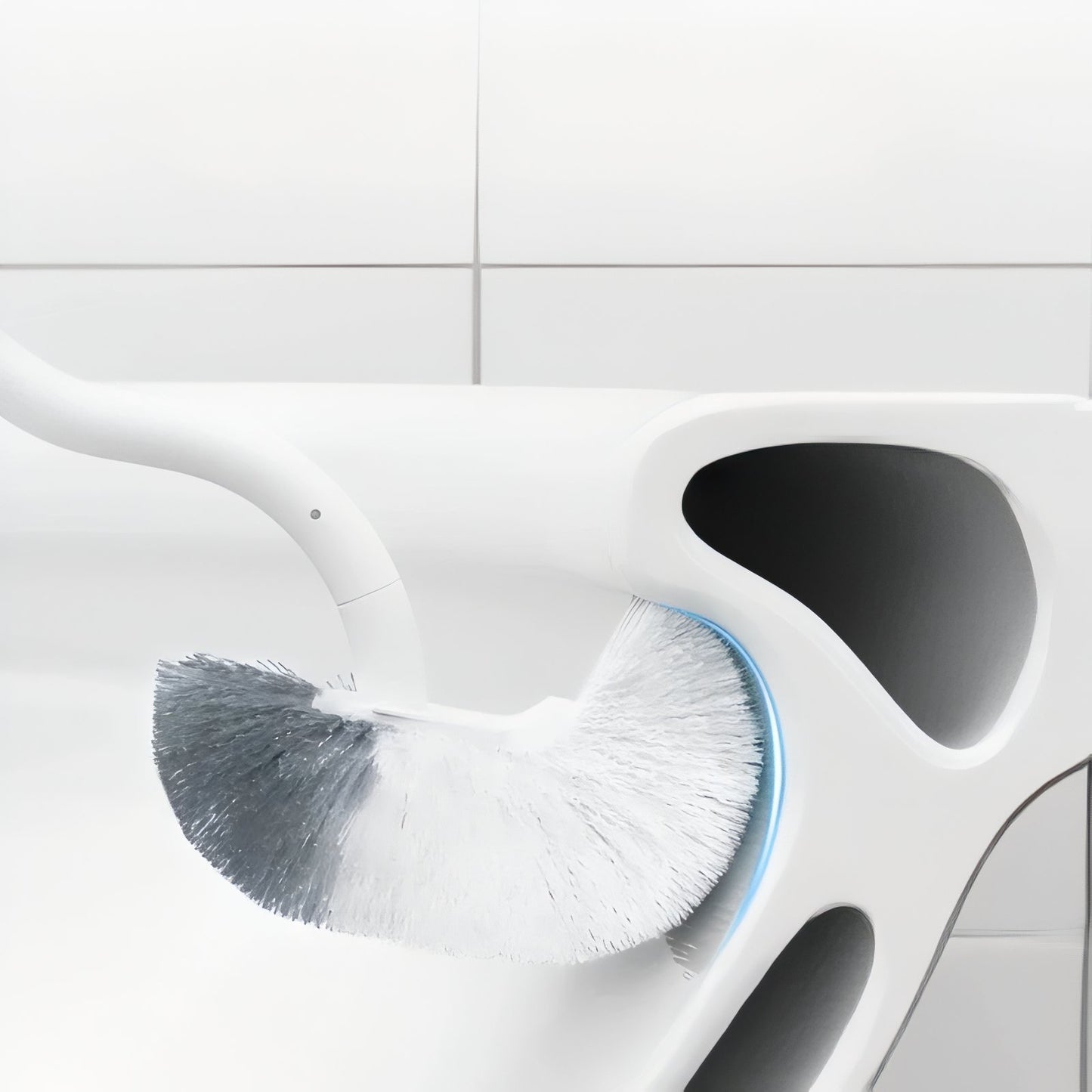 Brosse De Toilette Murale Avec Poignée Flexible Et Support Adhésif