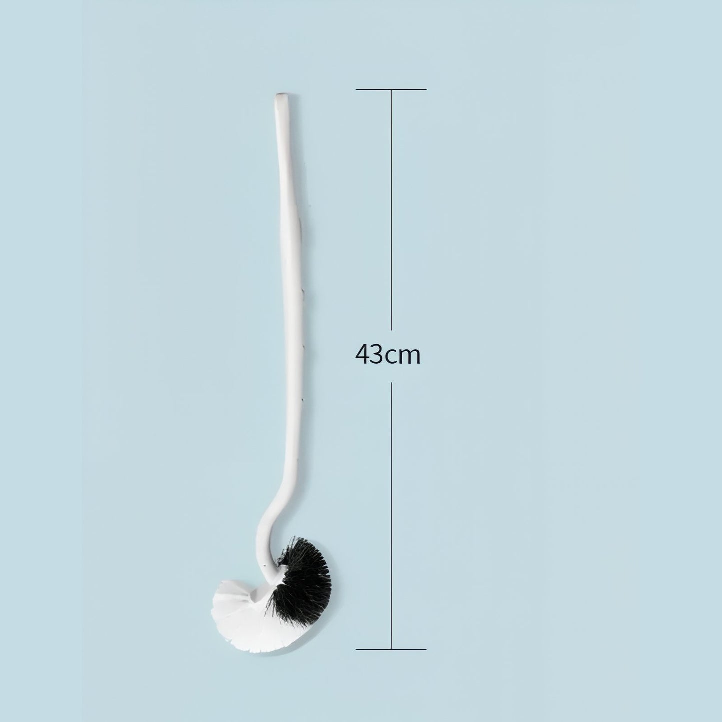 Brosse De Toilette Murale Avec Poignée Flexible Et Support Adhésif