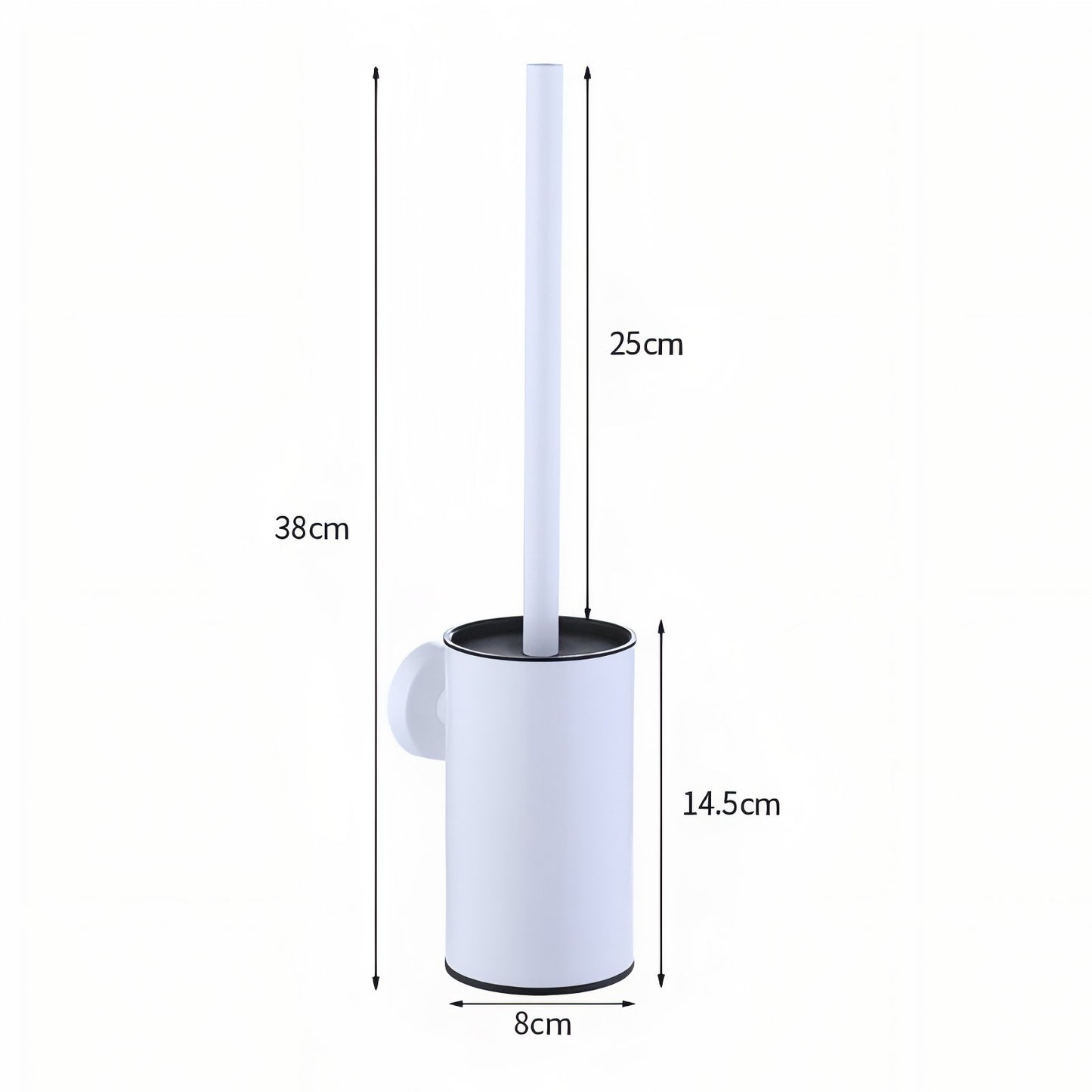 Brosse De Toilette Mural En Acier Inoxydable