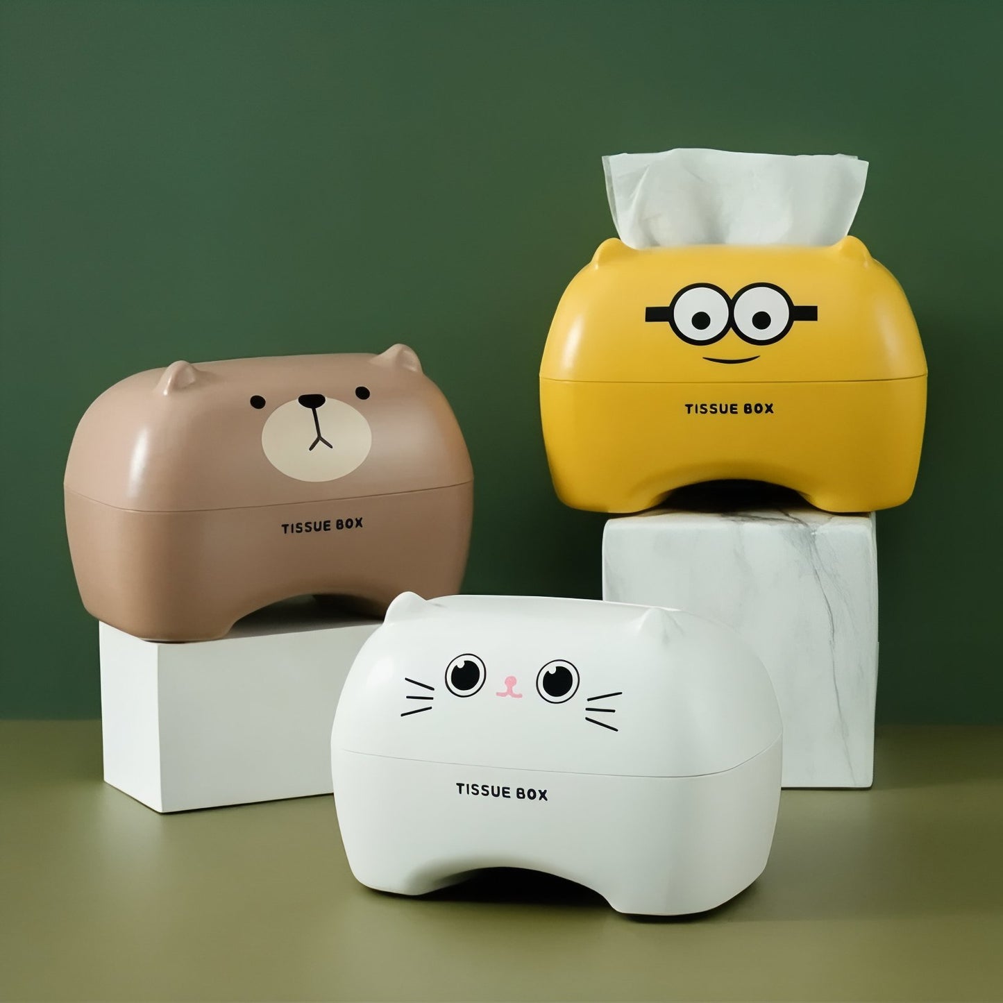 Boîte À Mouchoirs Animaux Avec Design Doux Et Mignon