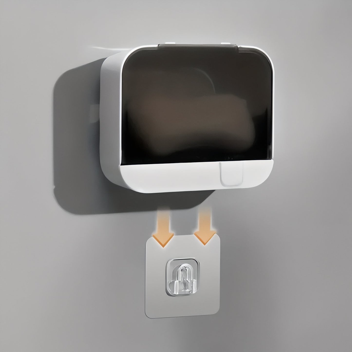 Boîte À Savon Murale Étanche Avec Couvercle Translucide