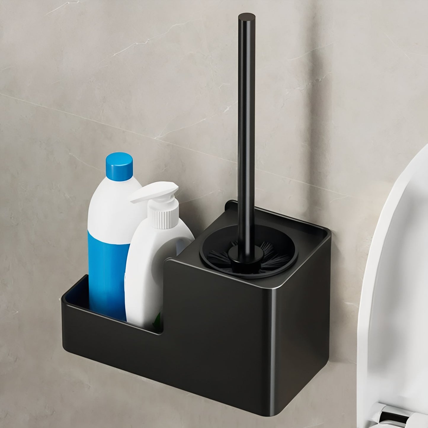 Brosse De Toilette Murale En Acier Inoxydable Avec Aération