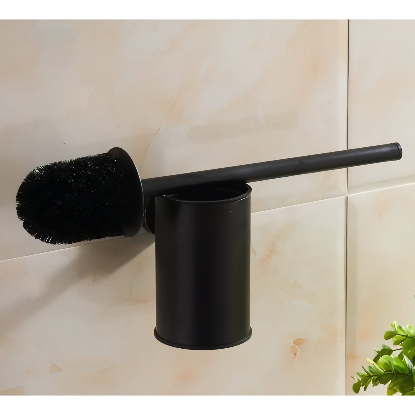 Brosse De Toilette Murale En Acier Inoxydable Doré, Argenté Et Noir Mat