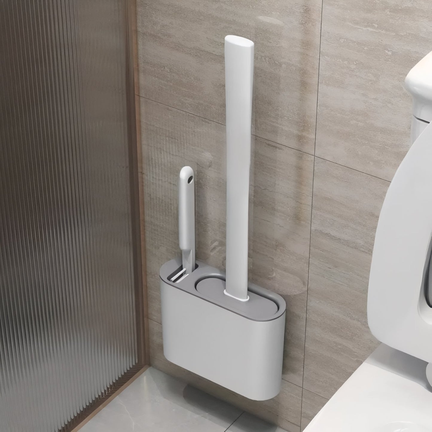 Brosse De Toilette Murale Avec Réservoir Intégré Et Design Minimaliste