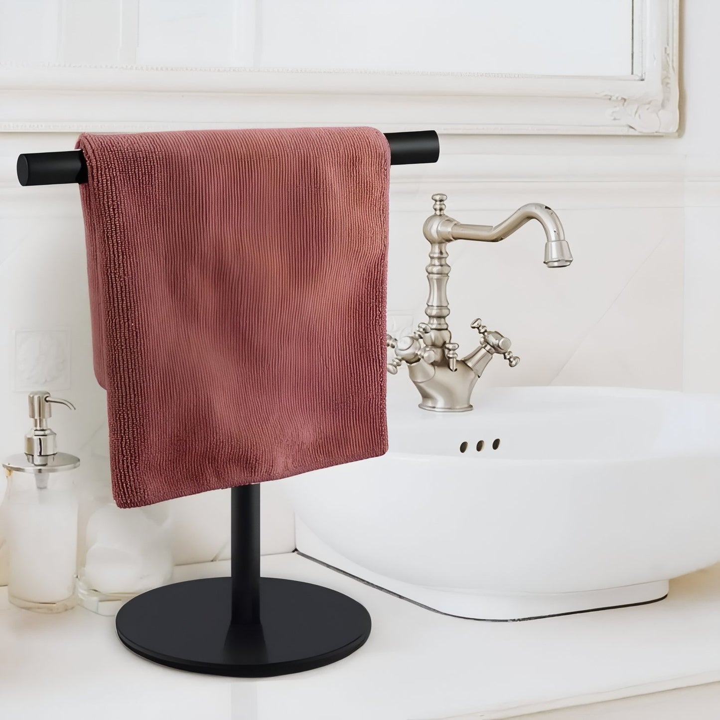 Porte-Serviette Métal en T à Poser