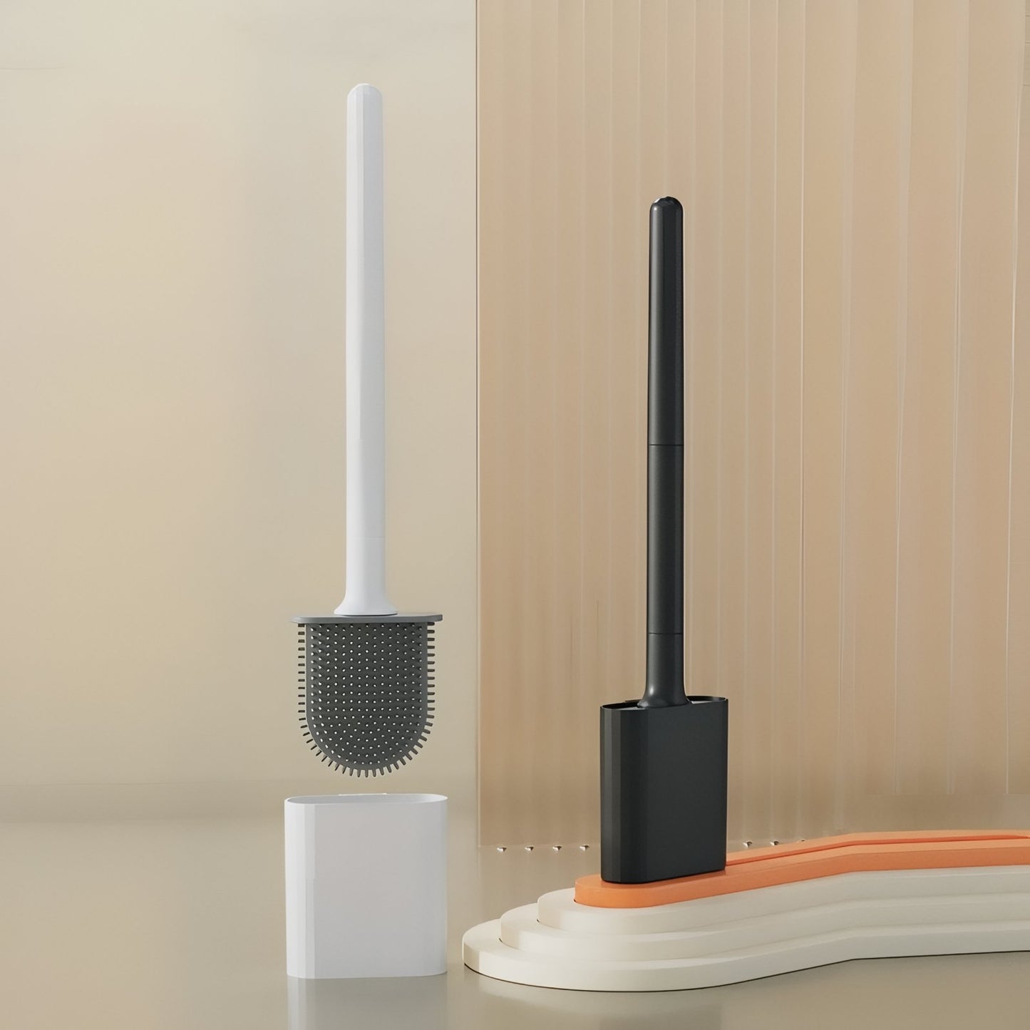 Brosse de Toilette Compacte et Design