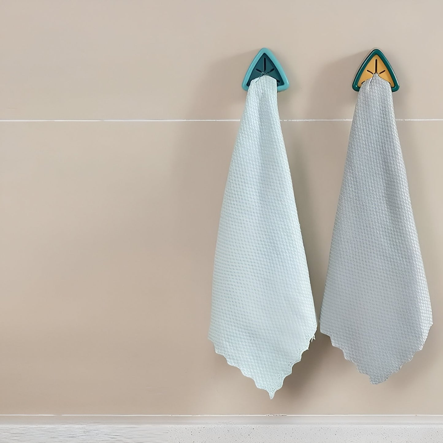 Crochets Muraux Triangulaires En Plastique Pour Serviettes