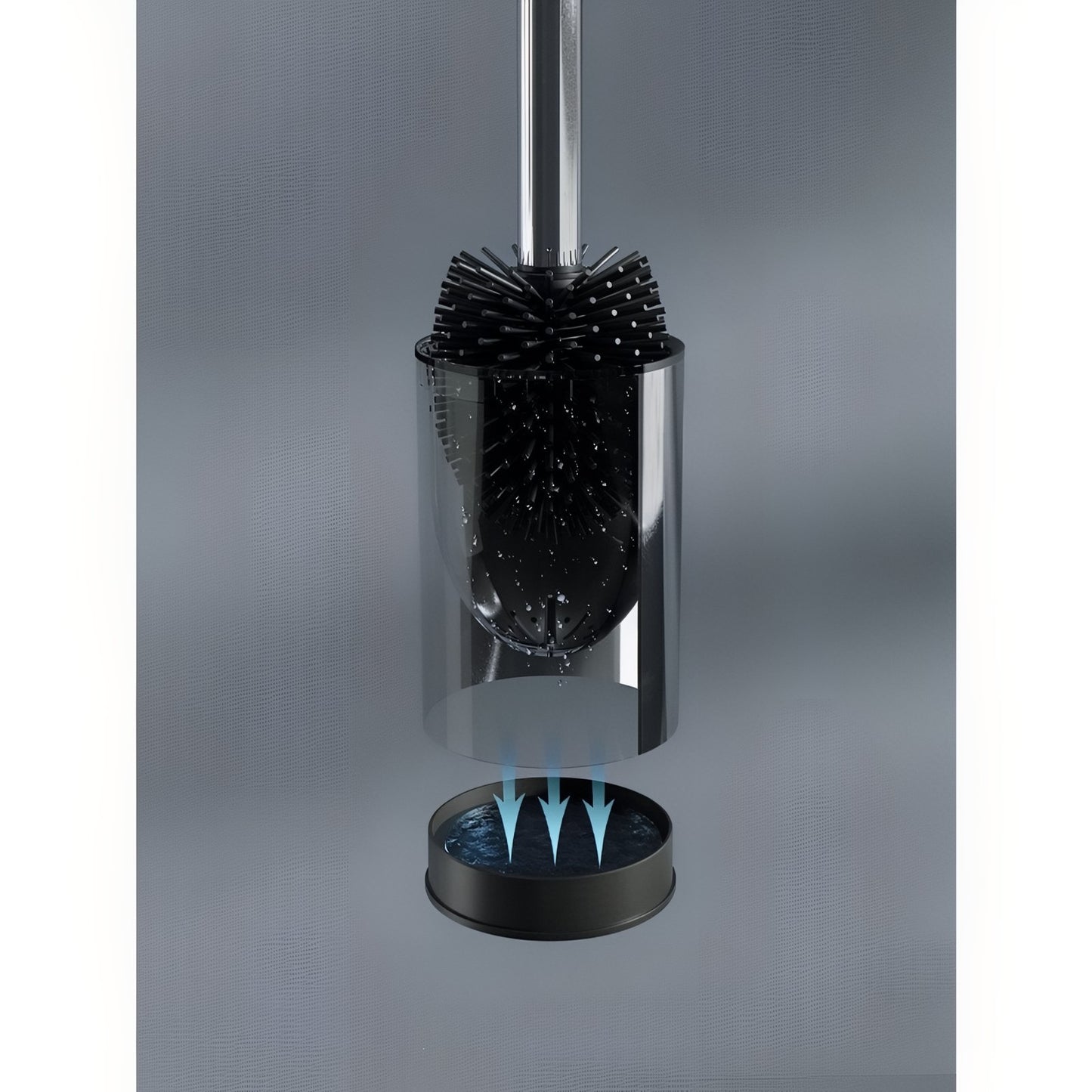 Brosse de Toilette Noire Brillante