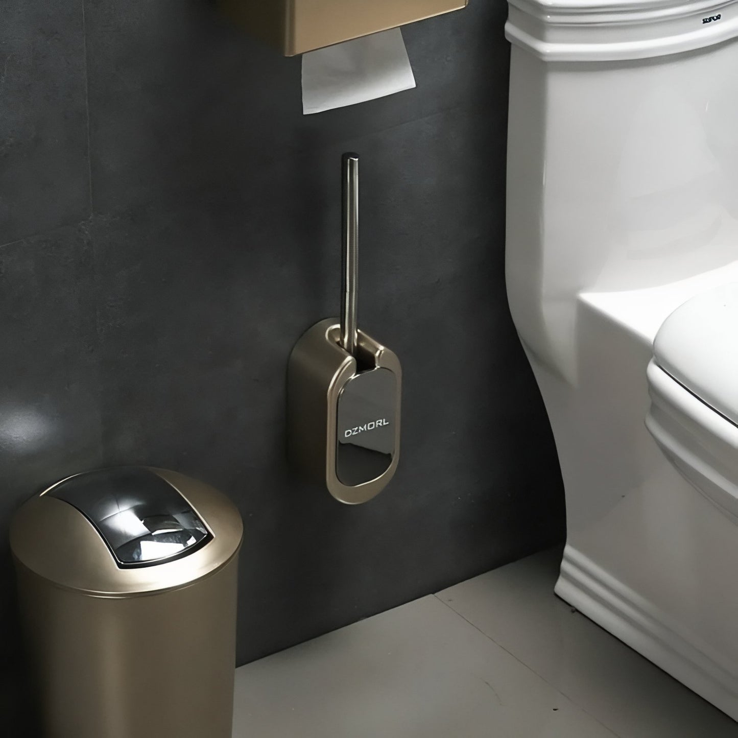 Brosse De Toilette Murale En Acier Inoxydable