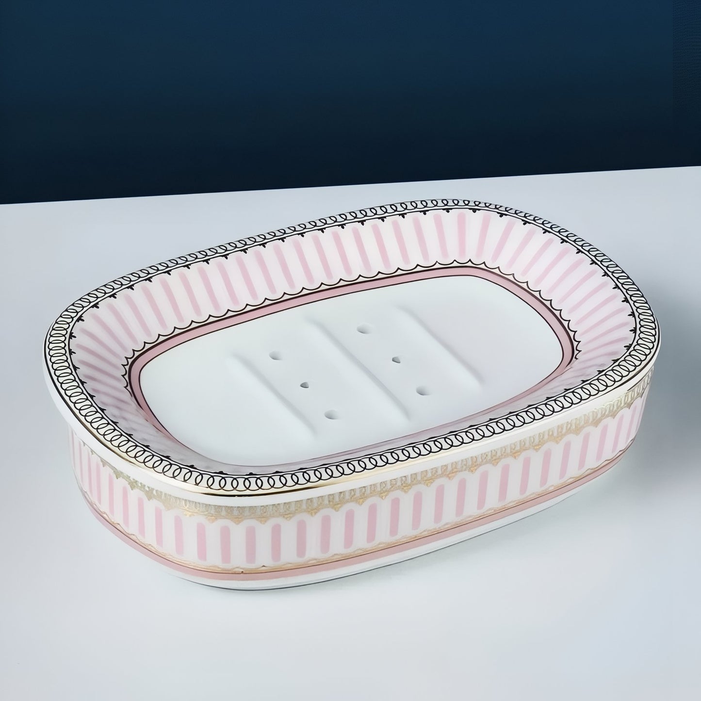 Boîte Porte-Savon En Céramique Décorative