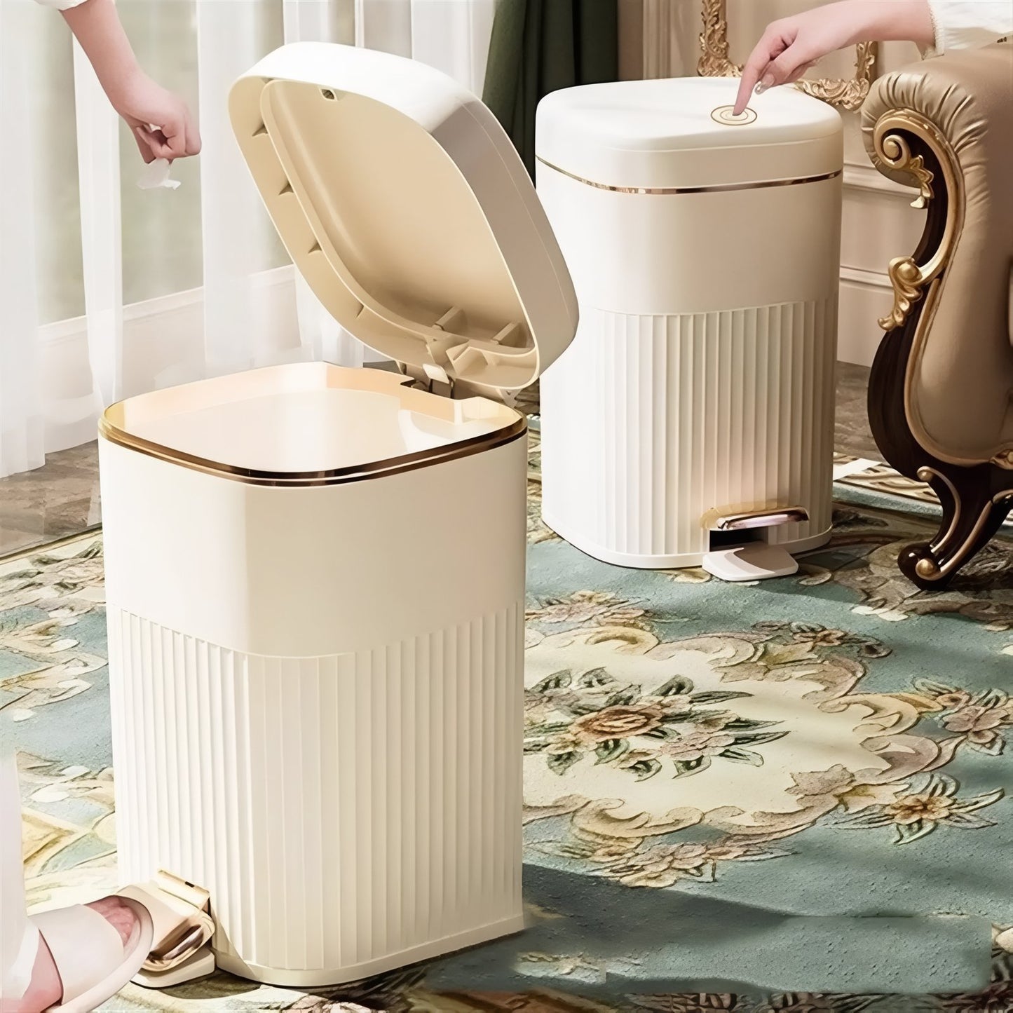 Poubelle De Luxe Avec Pédale En Métal