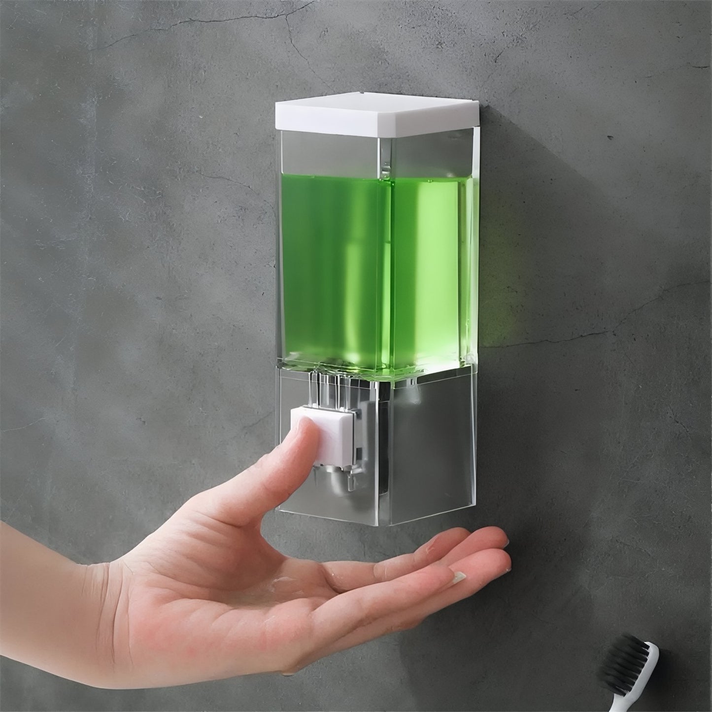 Distributeur Rectangulaire Murale Moderne pour Liquides