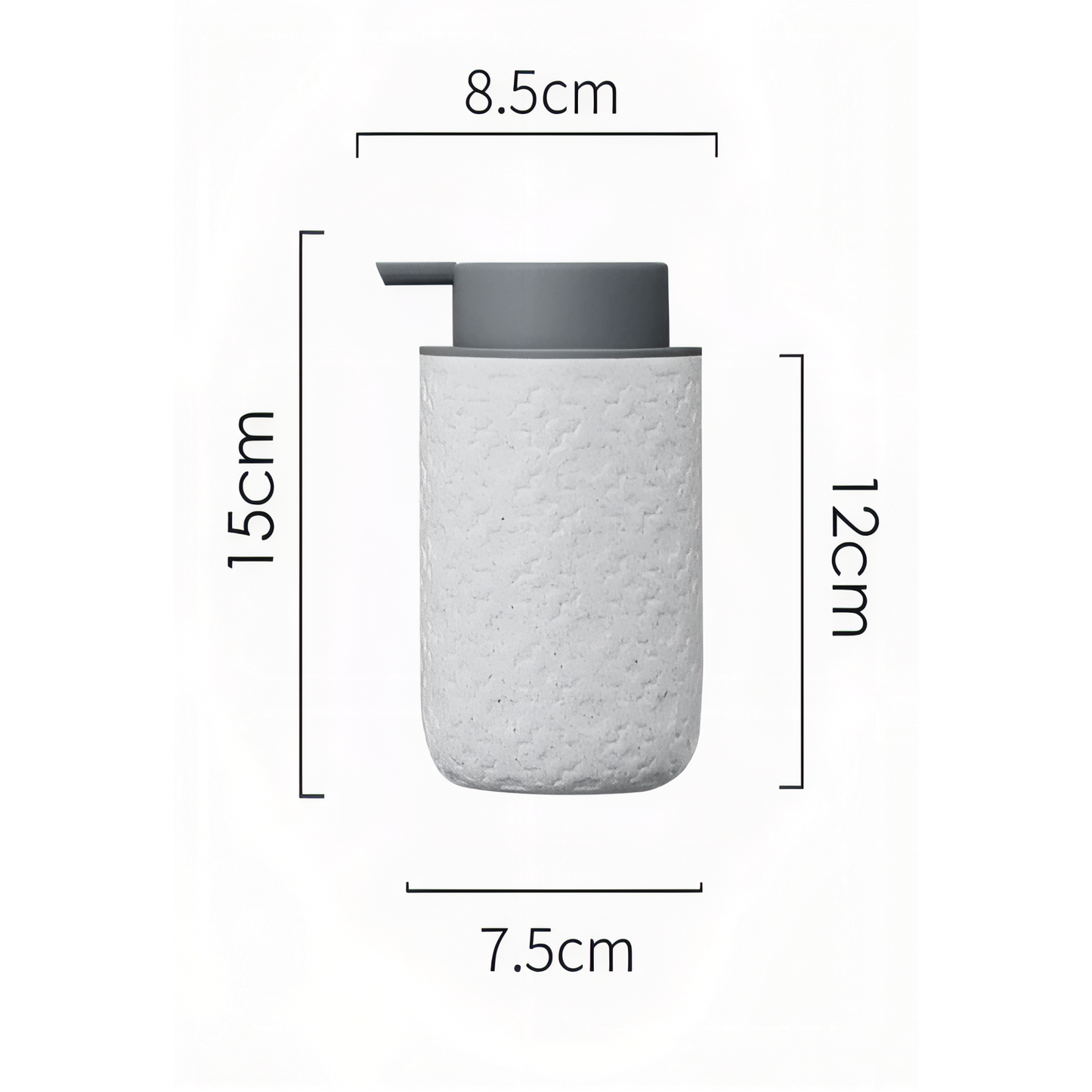 Distributeurs de Savon en Résine Texturée - Design Élegant et Moderne