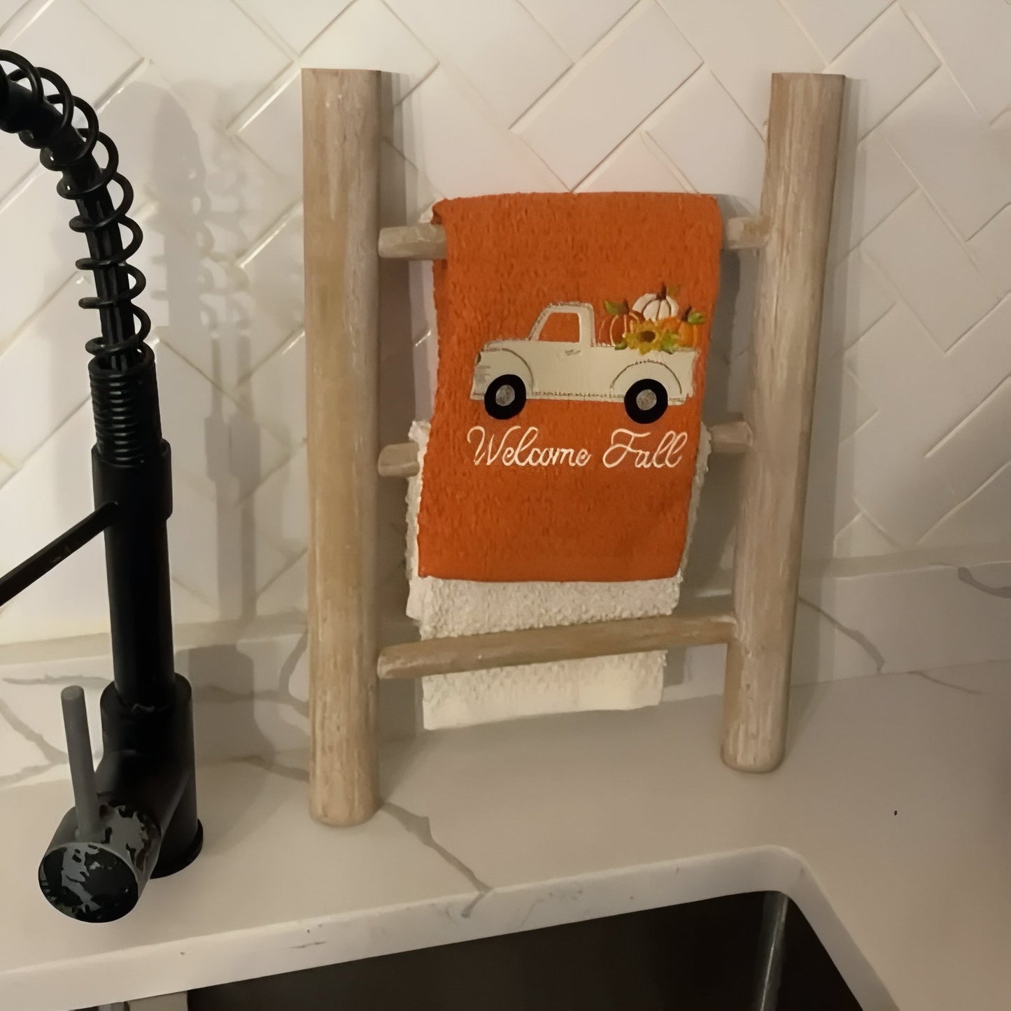 Échelle En Bois Porte-Serviettes