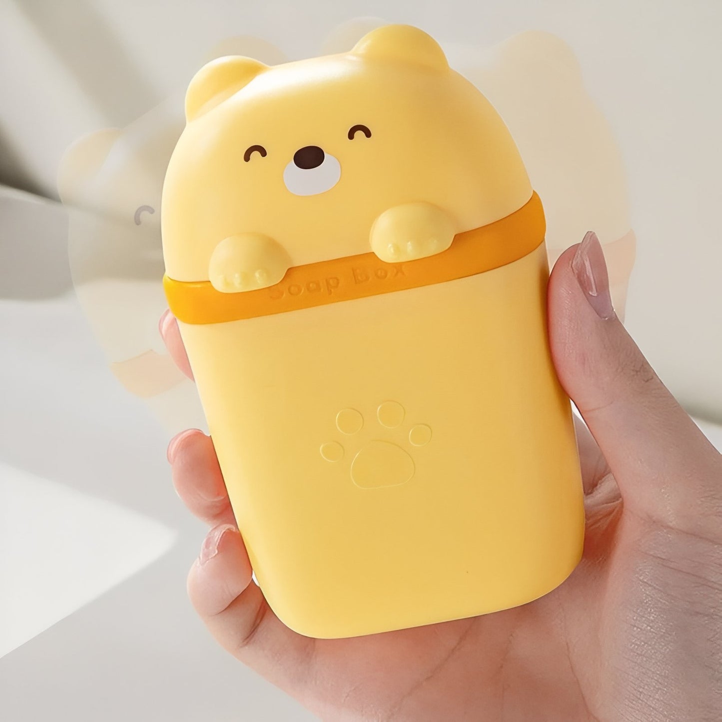 Boîte À Savon Mignonne En Forme D'Ours
