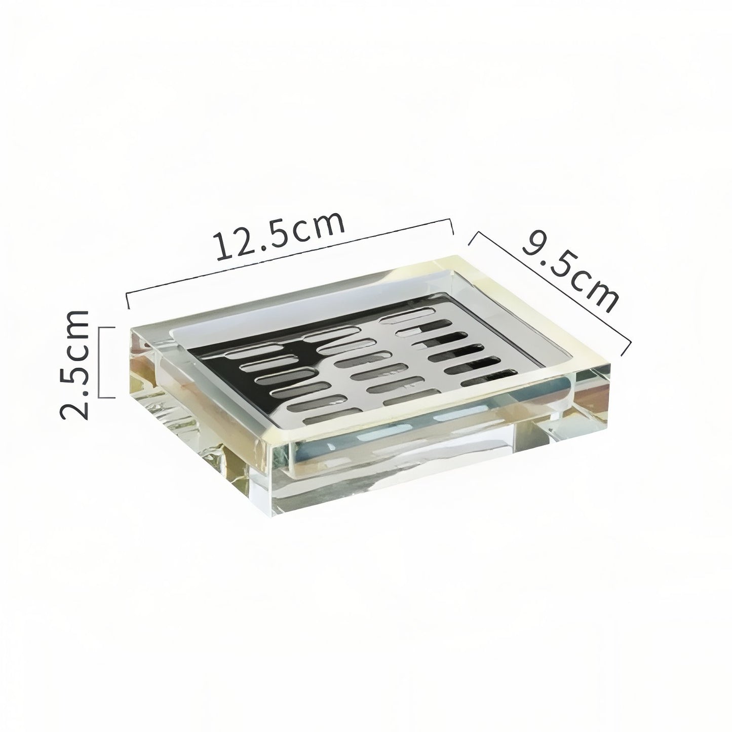 Accessoires De Salle De Bain Luxe En Cristal Noir Et Reflets Brillants