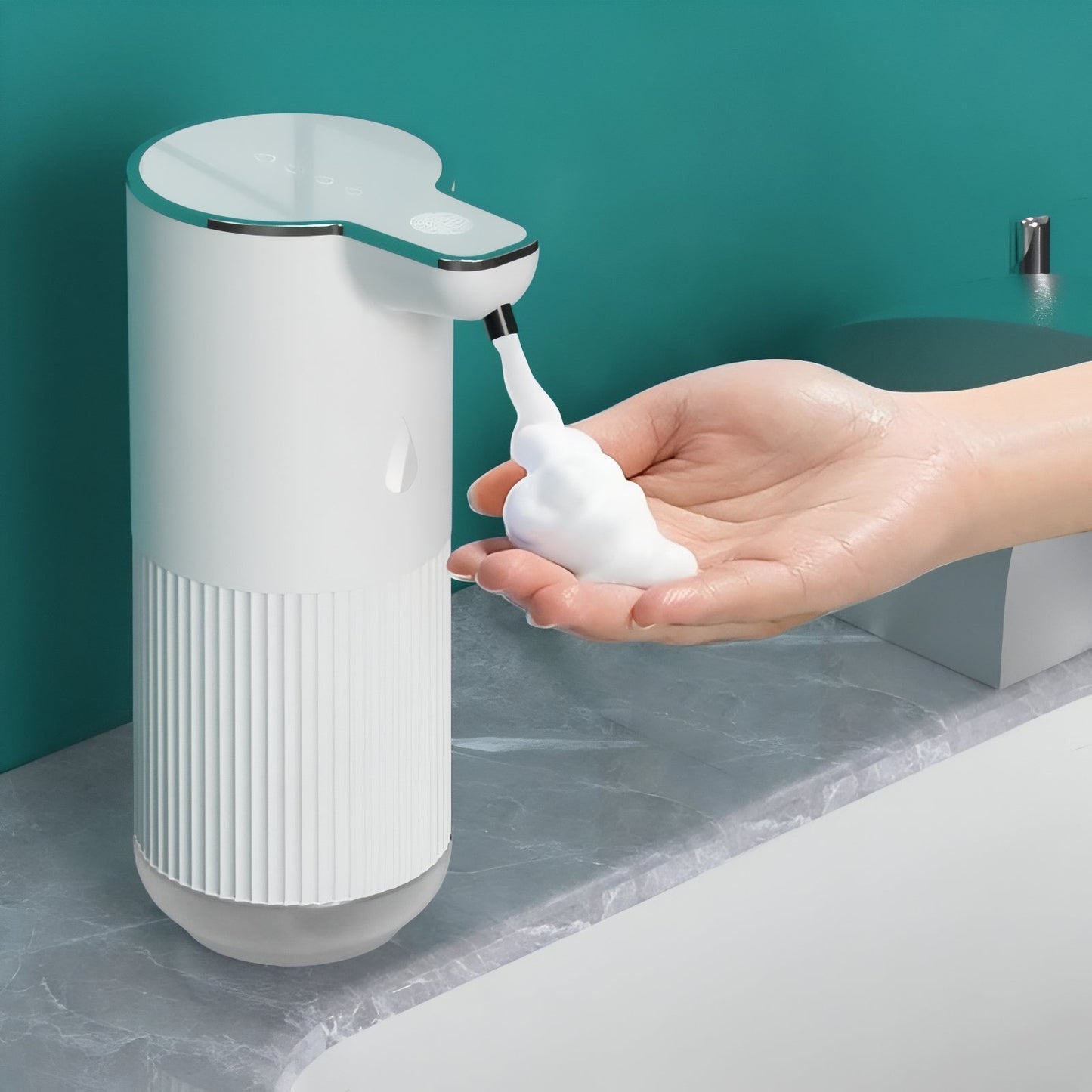 Distributeur De Savon Automatique Mousse Blanc