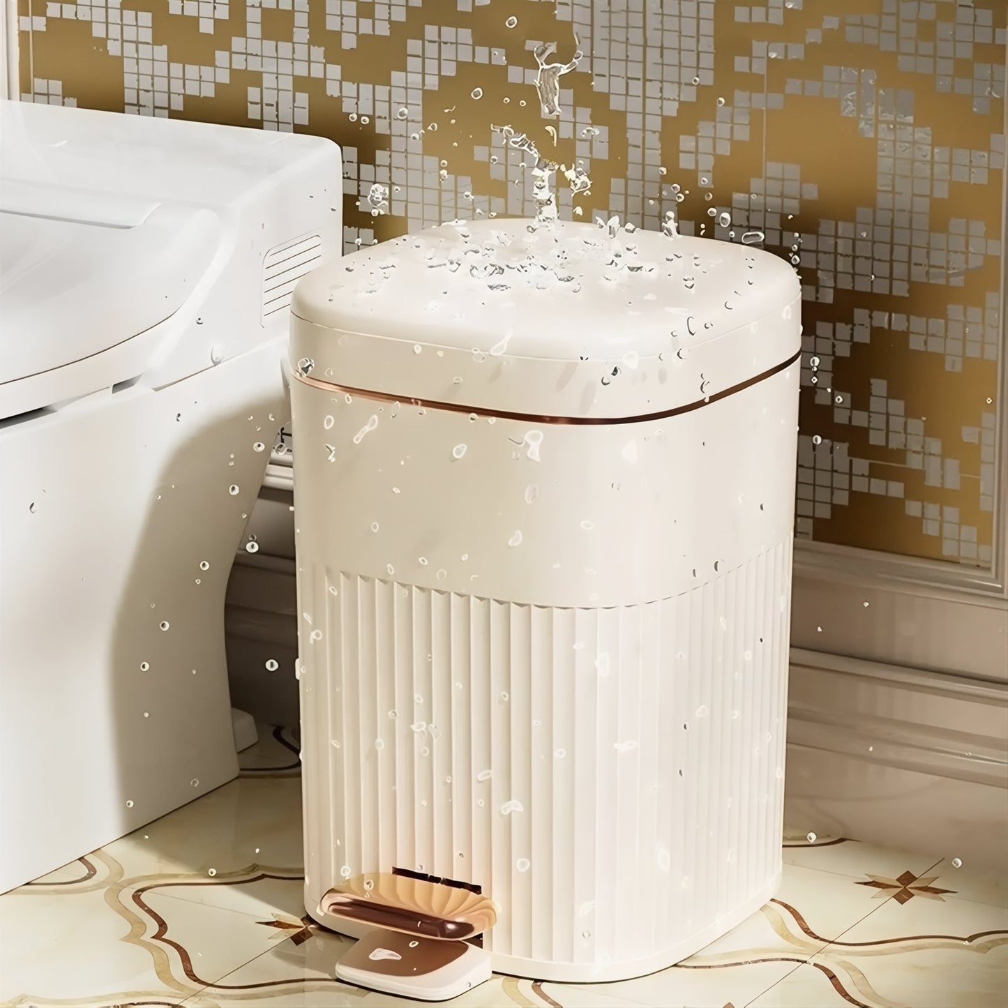 Poubelle De Luxe Avec Pédale En Métal