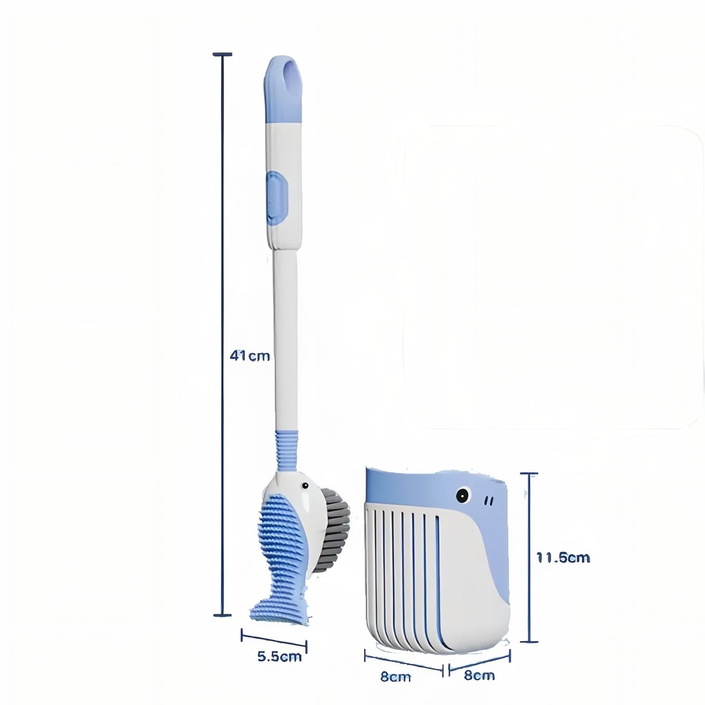 Brosse De Toilettes en Forme de Poisson