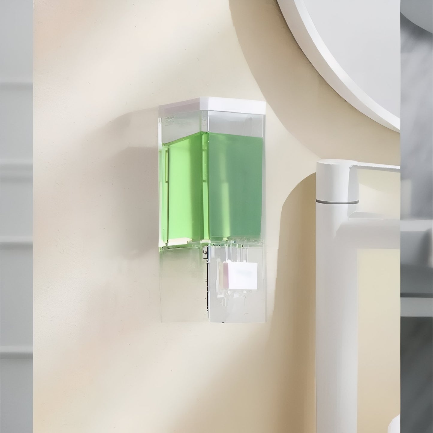 Distributeur Rectangulaire Murale Moderne pour Liquides