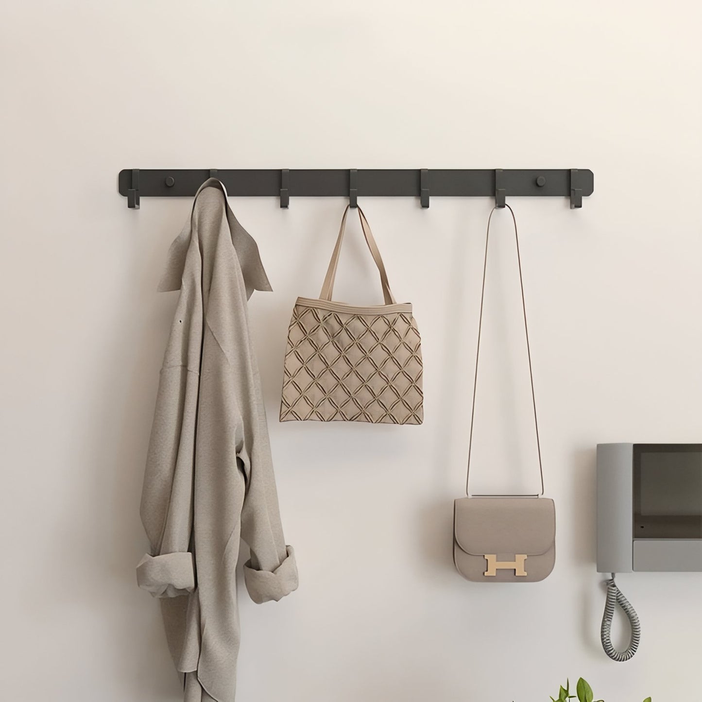 Porte-Manteau Mural Minimaliste Avec de 3 à 6 Crochets