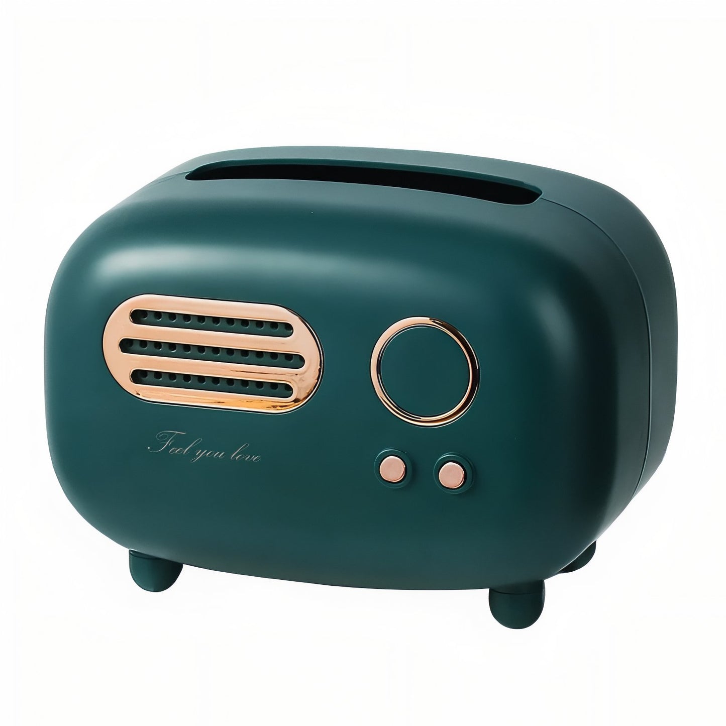 Distributeur De Mouchoirs Rectangulaire Design Rétro Forme Radio