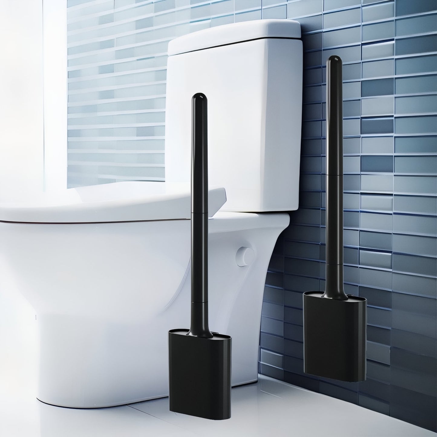 Brosse de Toilette Compacte et Design
