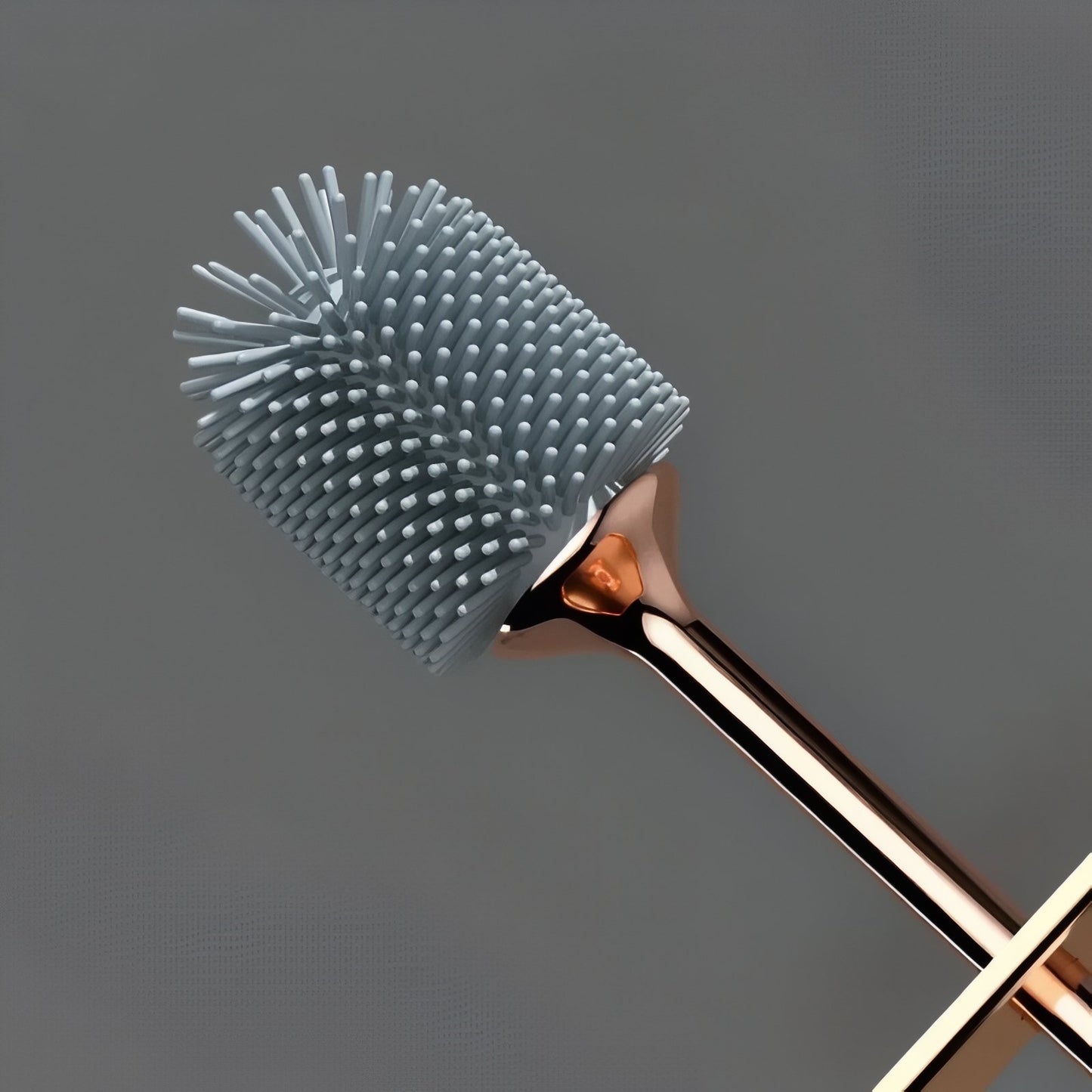 Brosse De Toilette Murale Avec Support En Cuivre Doré