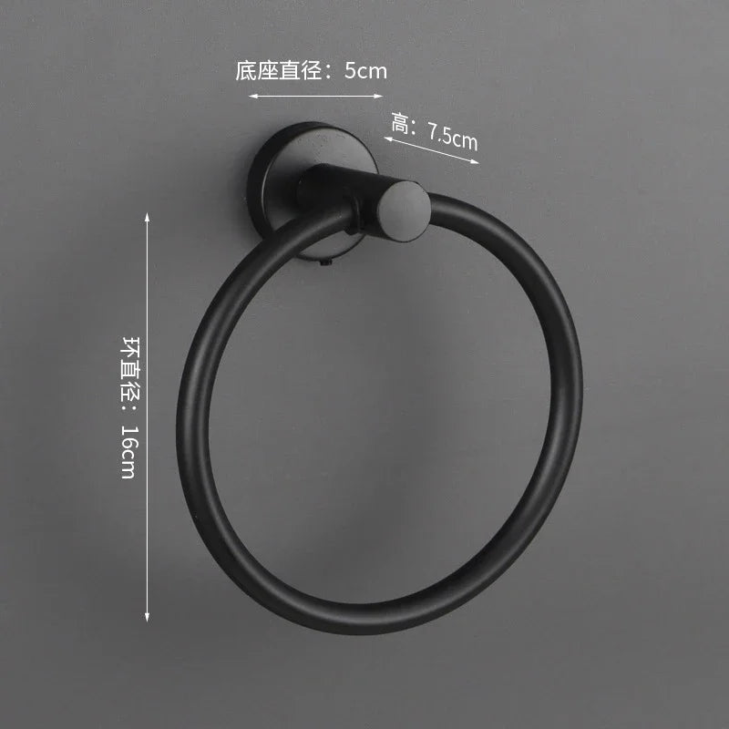 Porte-Serviette Anneau En Métal  - Acier Inoxydable