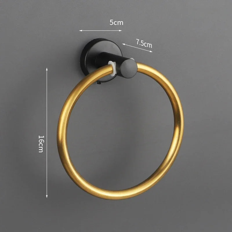 Porte-Serviette Anneau En Métal  - Acier Inoxydable