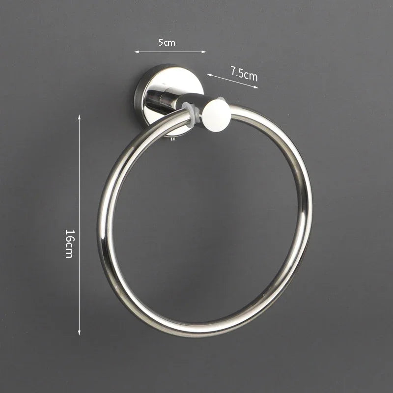 Porte-Serviette Anneau En Métal  - Acier Inoxydable