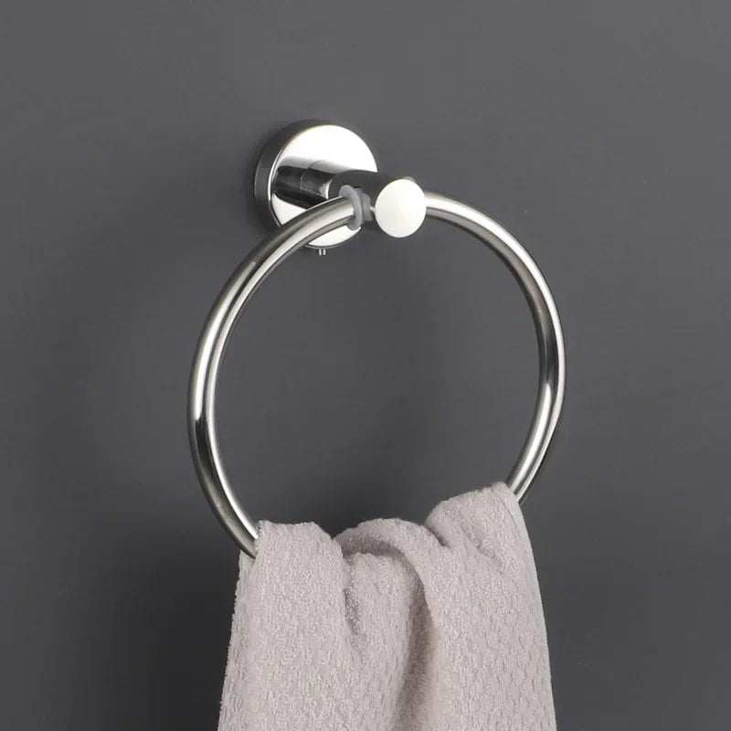 Porte-Serviette Anneau En Métal  - Acier Inoxydable
