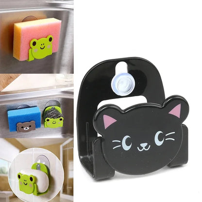 Porte Éponge Évier Design Animaux Avec Ventouse Amovible