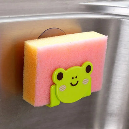 Porte Éponge Évier Design Animaux Avec Ventouse Amovible